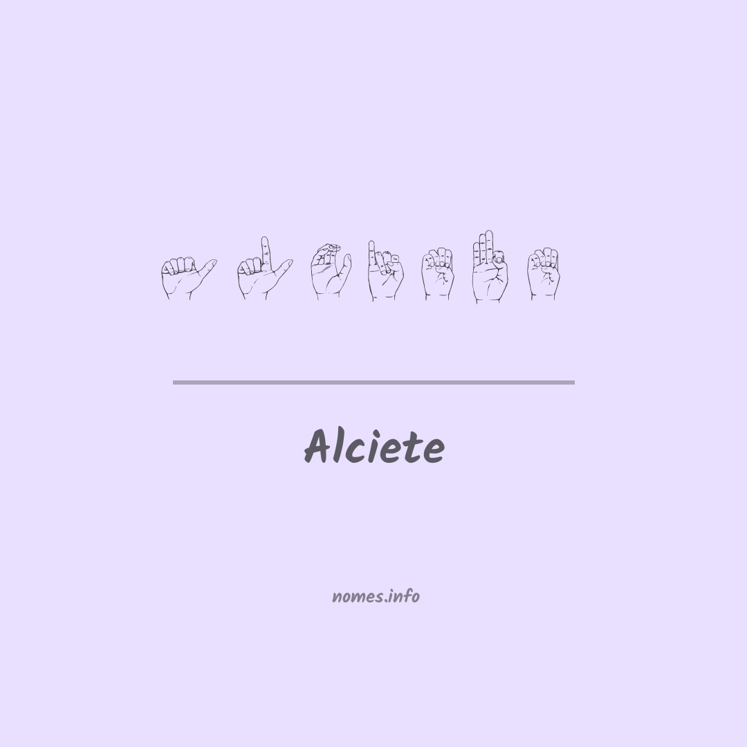 Alciete em Libras