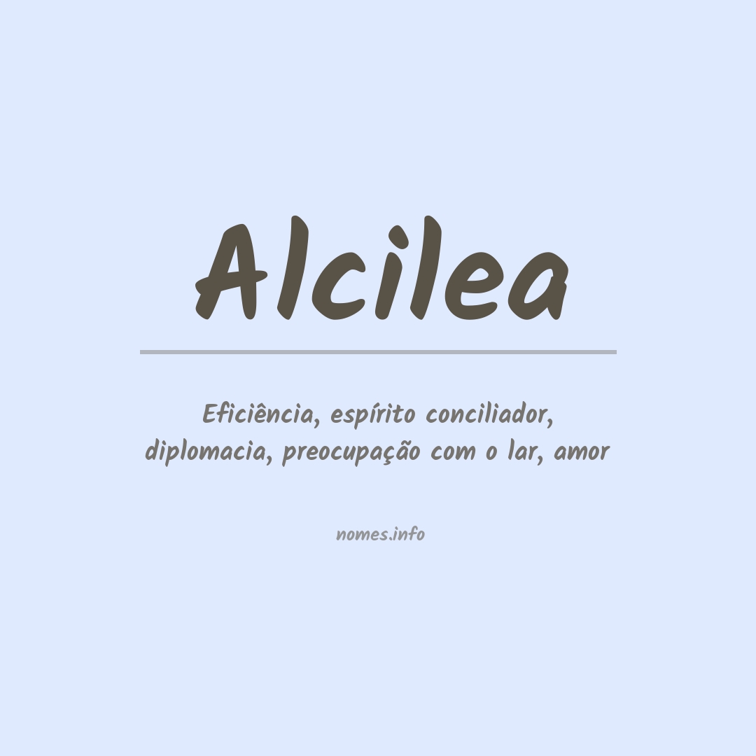 Significado do nome Alcilea