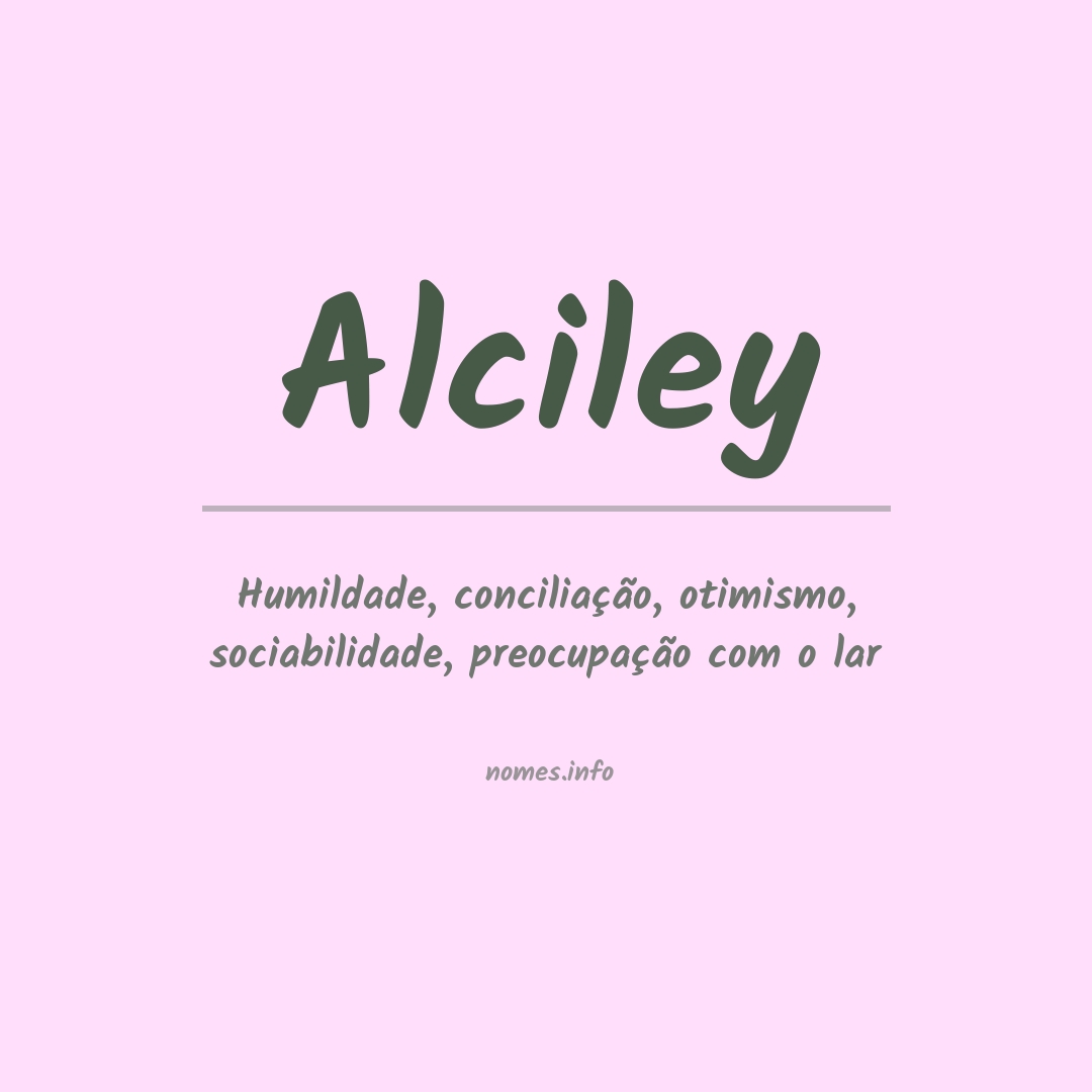 Significado do nome Alciley