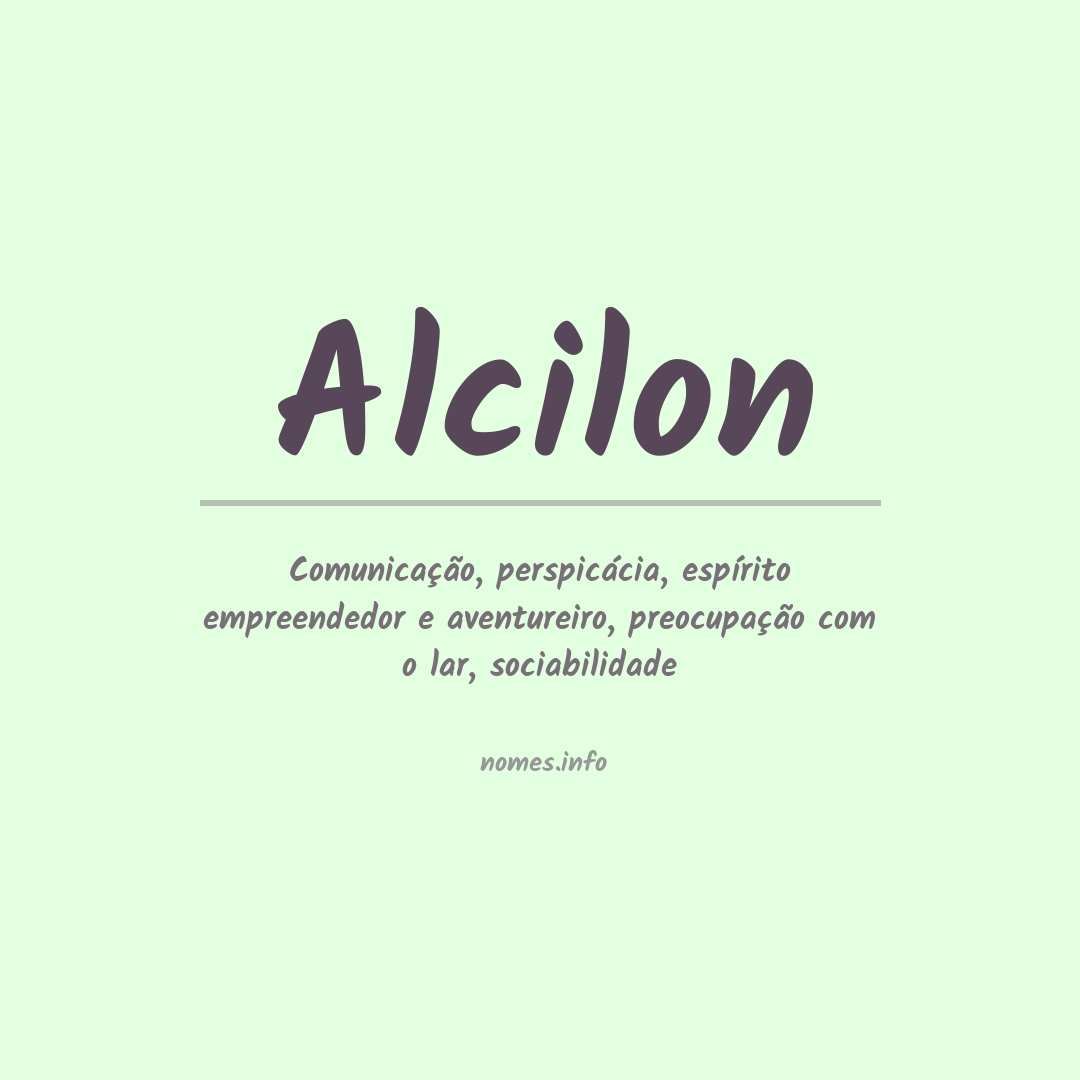 Significado do nome Alcilon