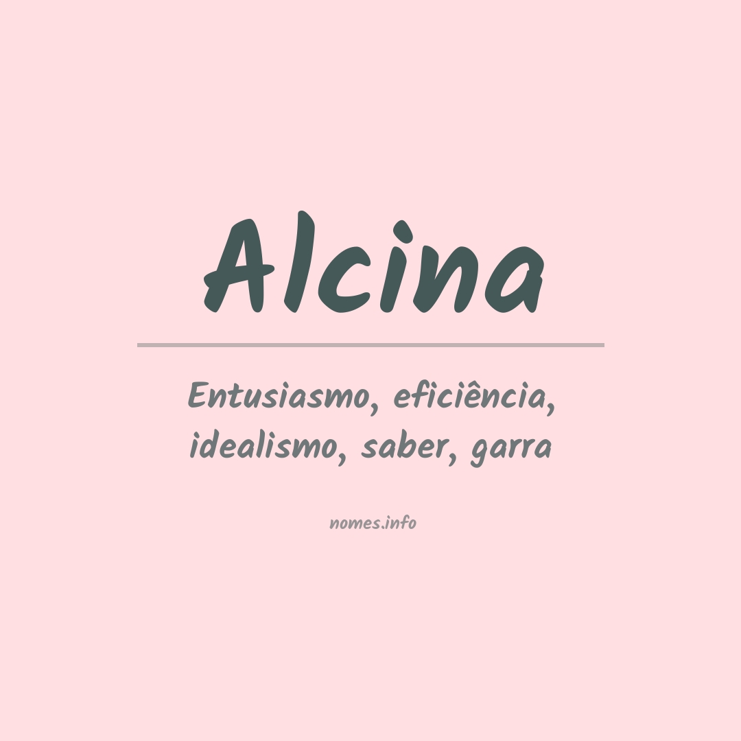 Significado do nome Alcina