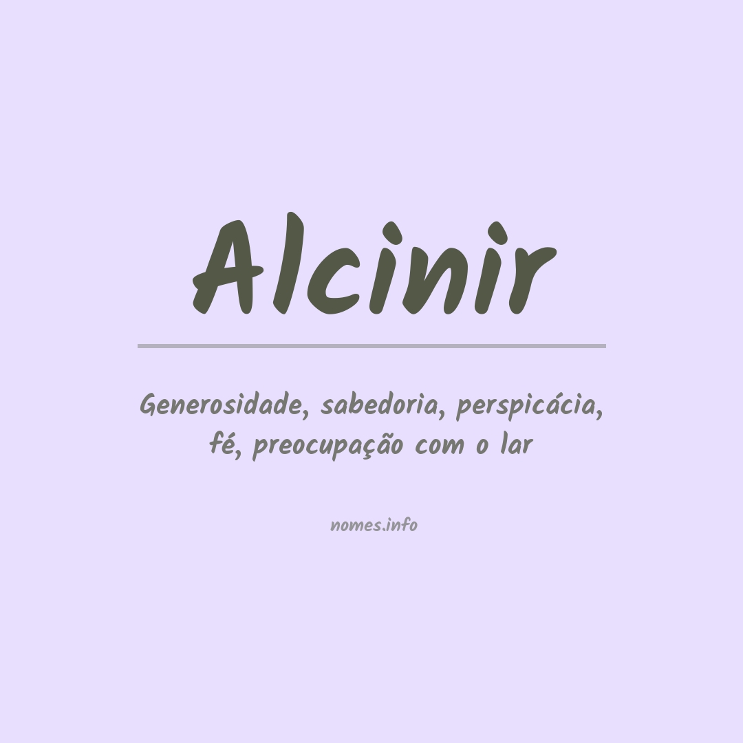 Significado do nome Alcinir
