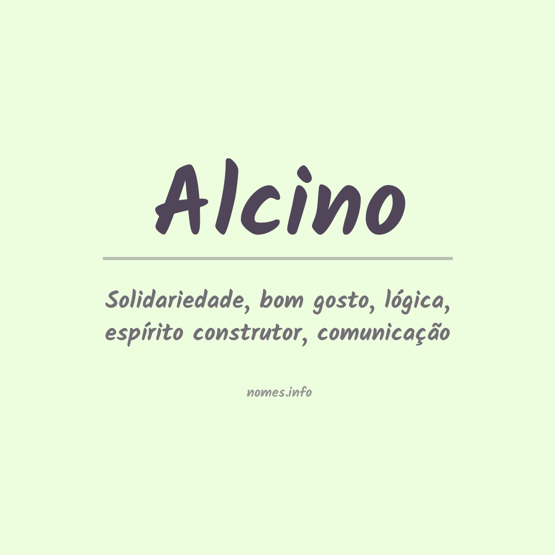 Significado do nome Alcino