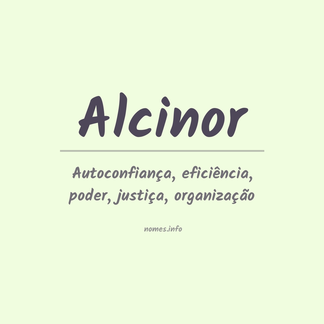 Significado do nome Alcinor
