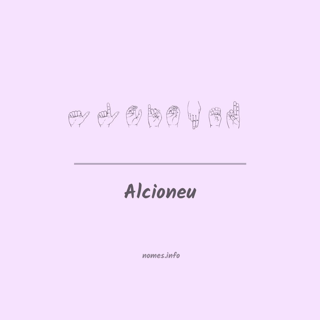 Alcioneu em Libras