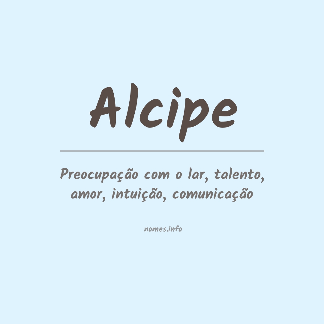 Significado do nome Alcipe
