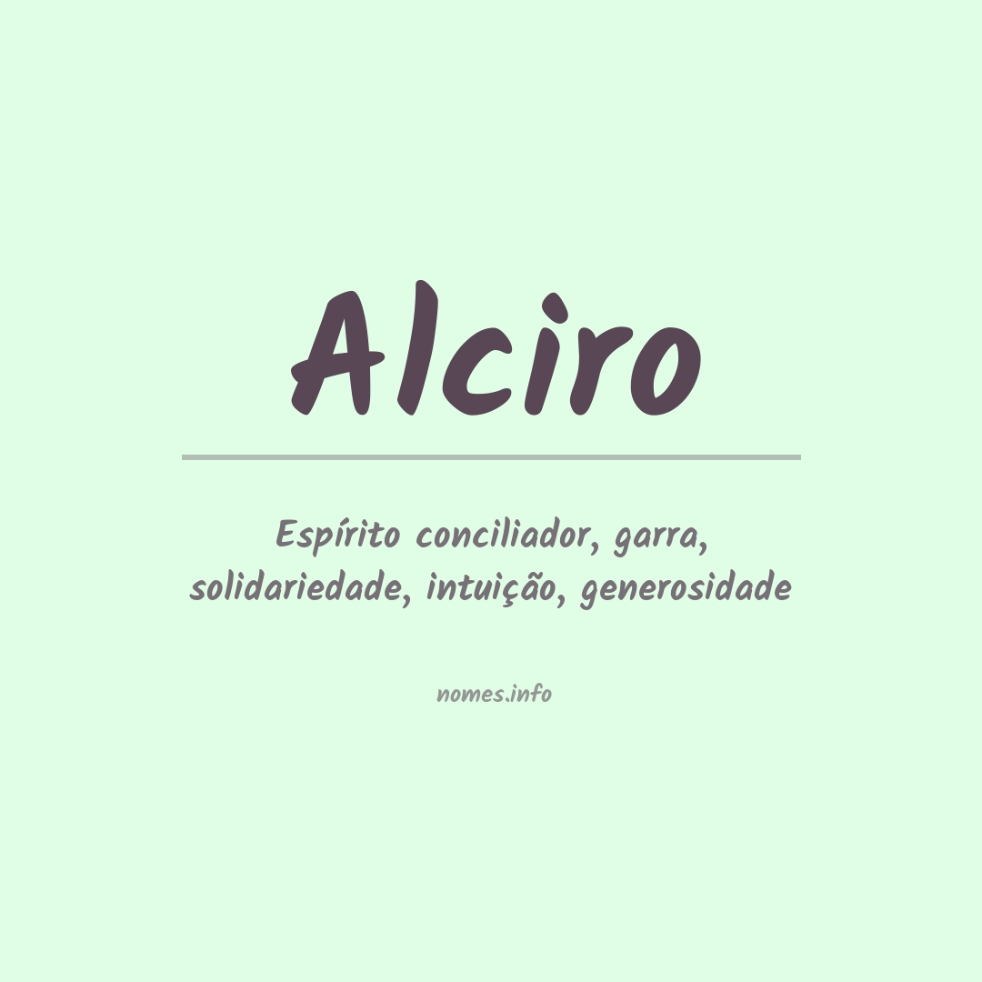 Significado do nome Alciro