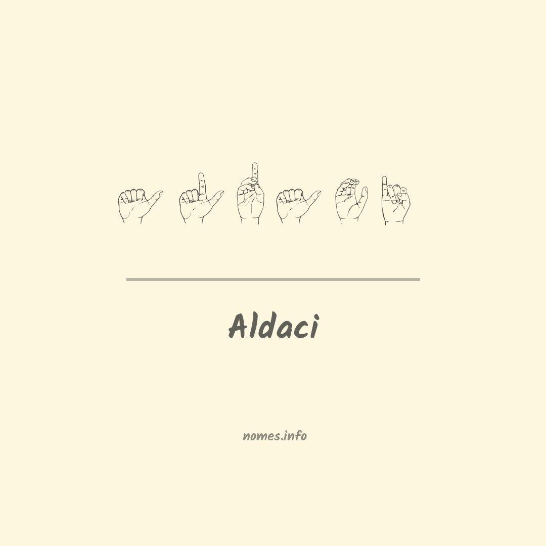 Aldaci em Libras