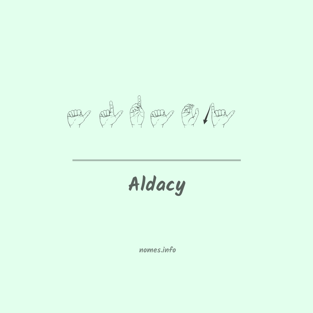 Aldacy em Libras