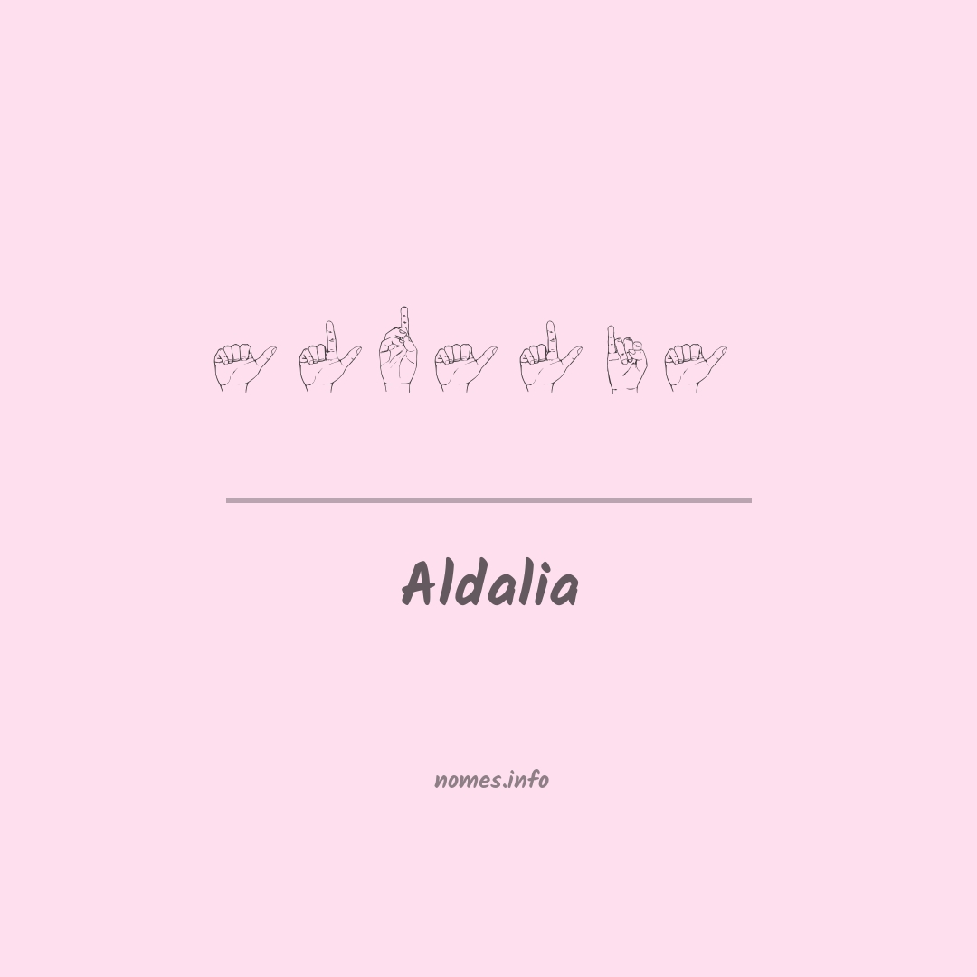 Aldalia em Libras
