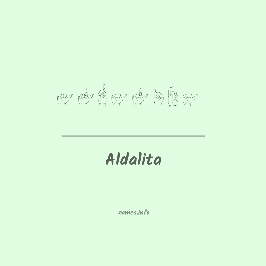 Aldalita em Libras