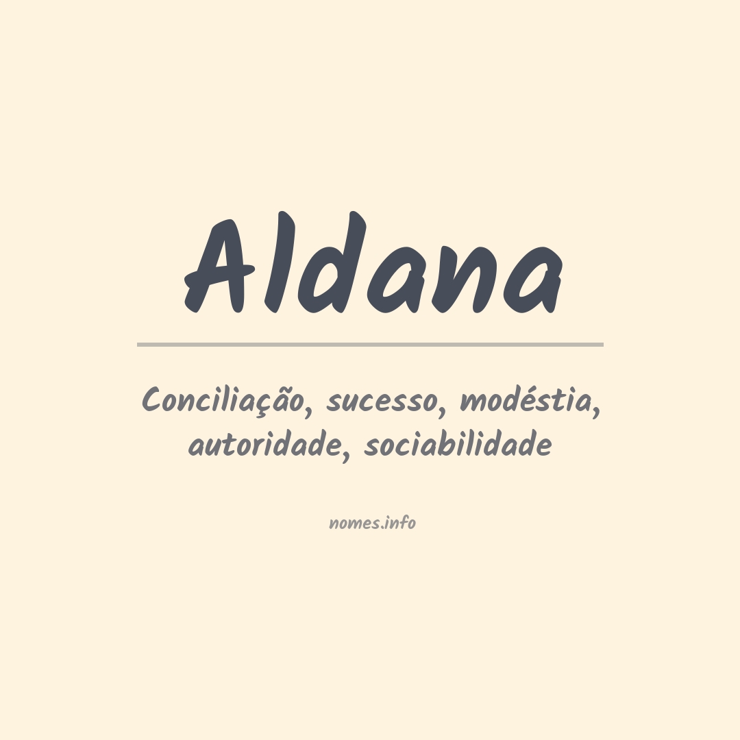 Significado do nome Aldana