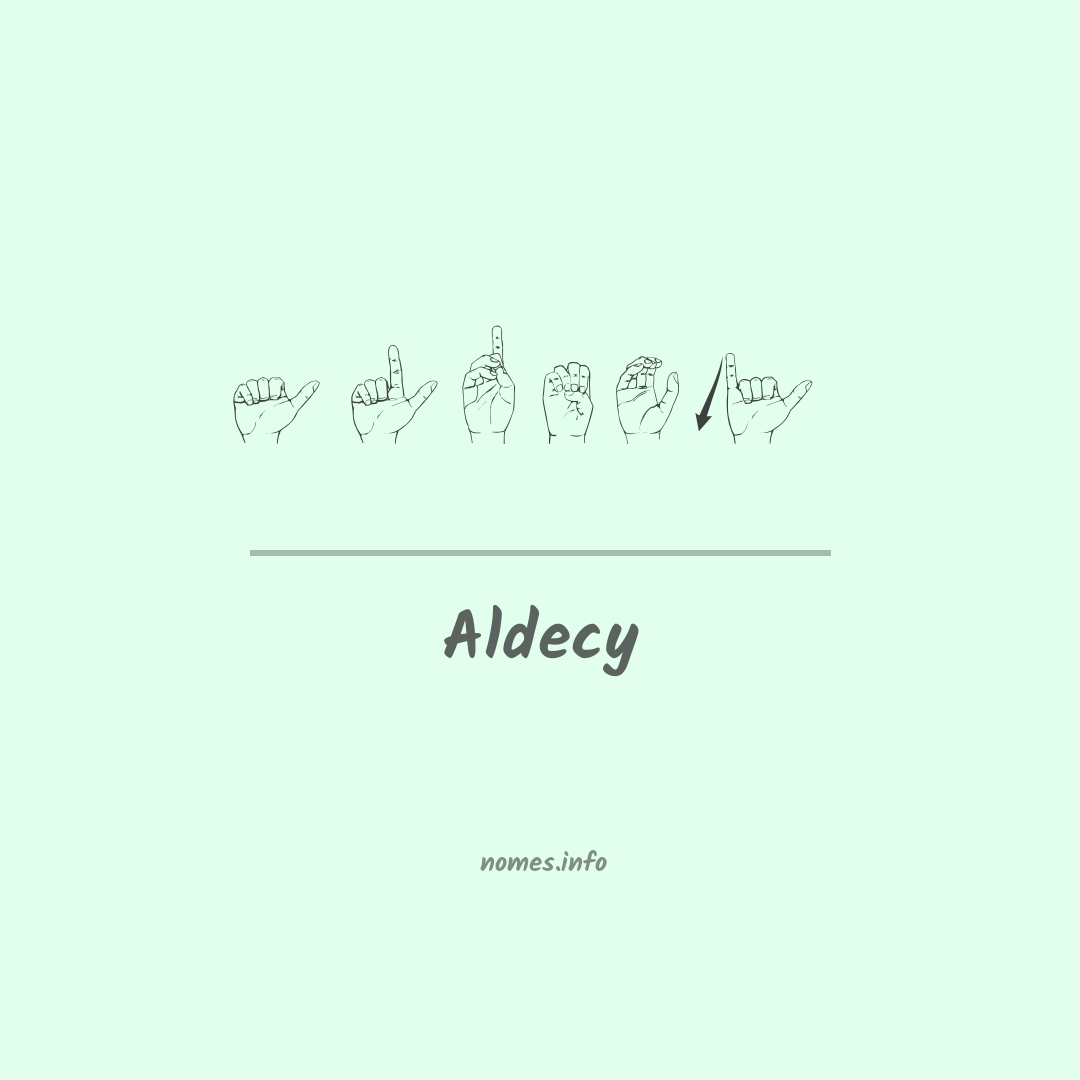 Aldecy em Libras