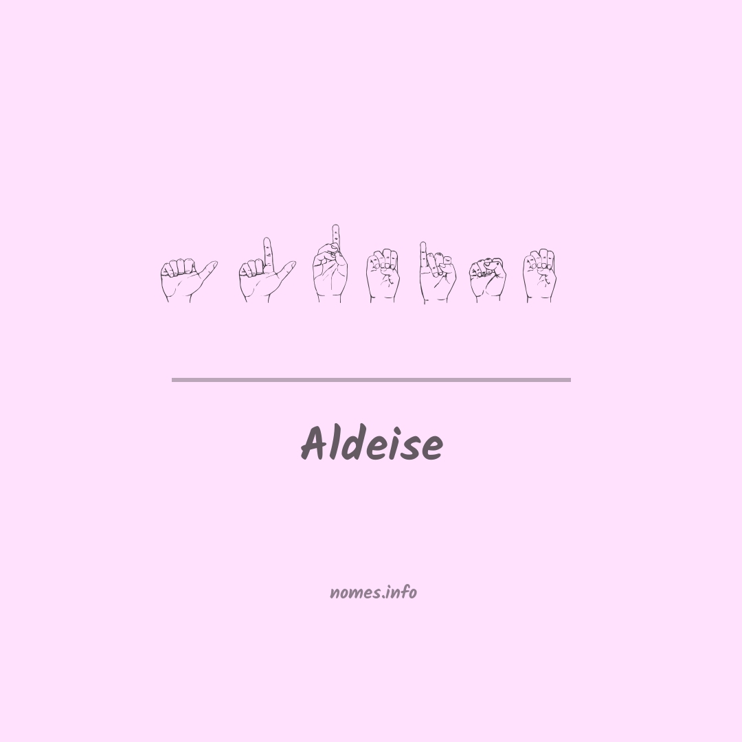 Aldeise em Libras