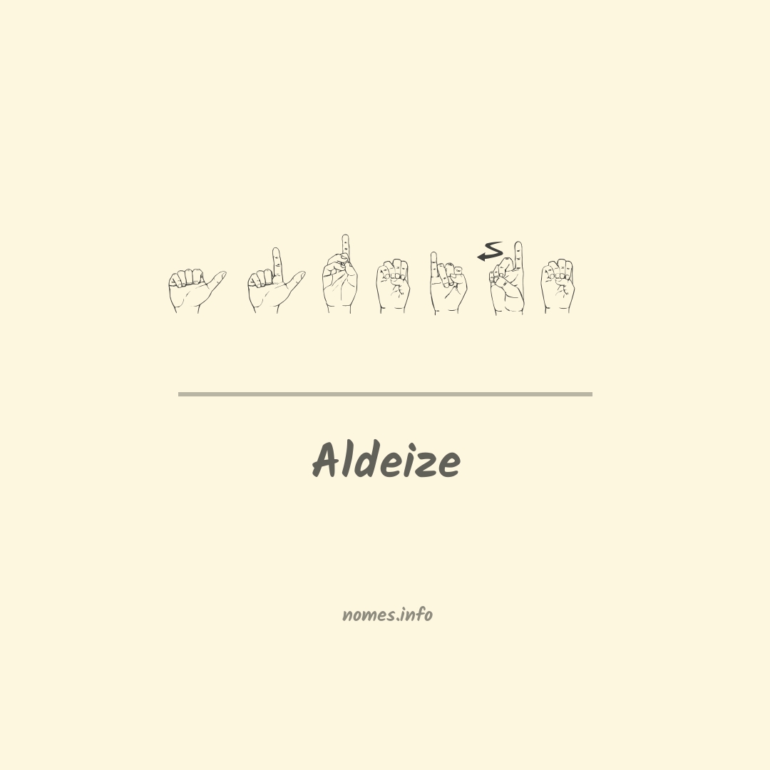 Aldeize em Libras