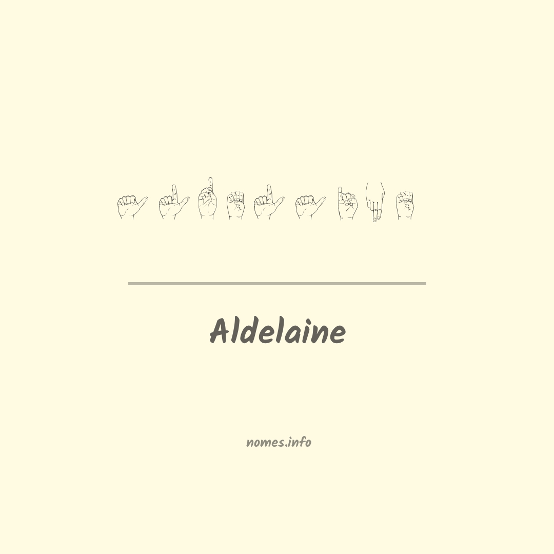 Aldelaine em Libras