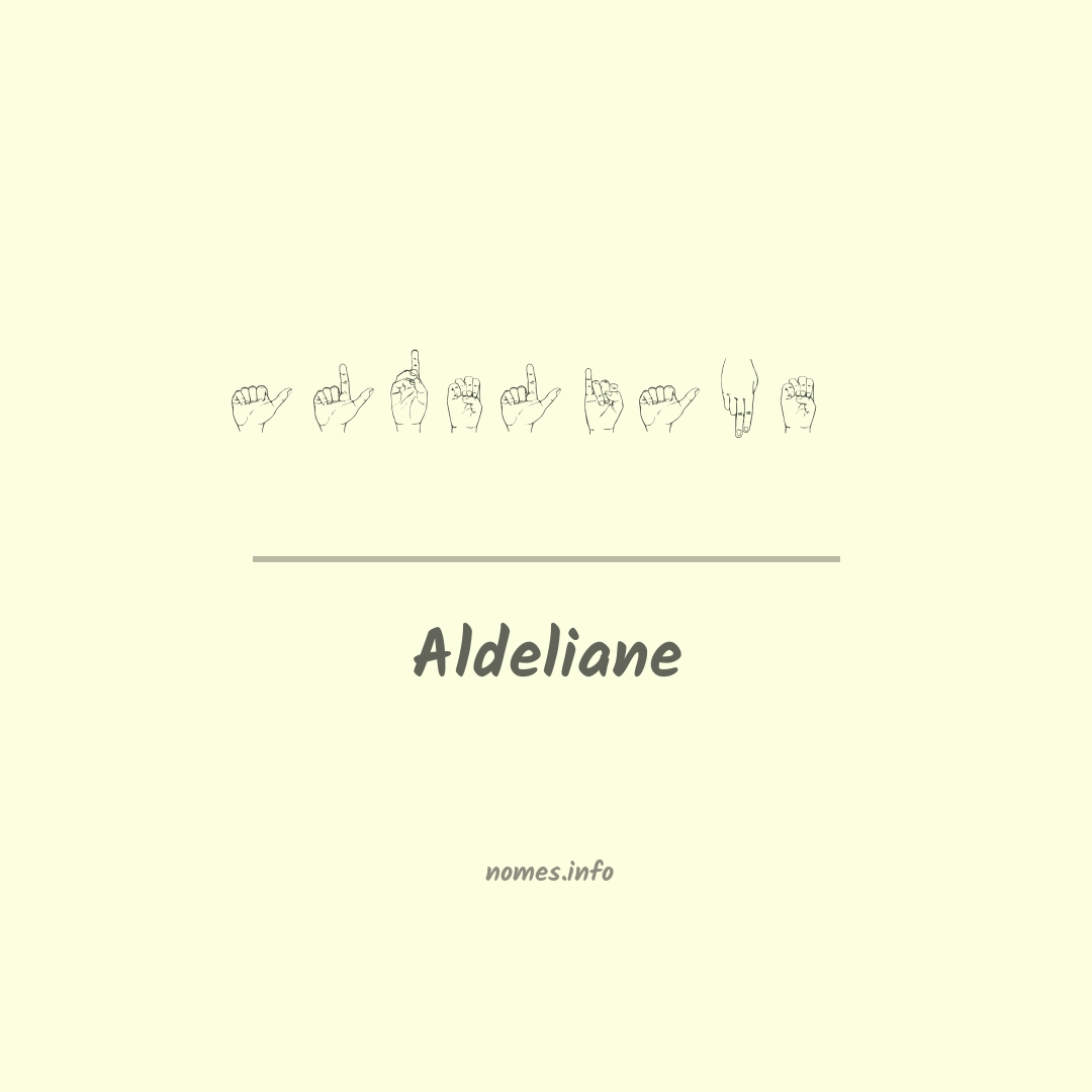 Aldeliane em Libras