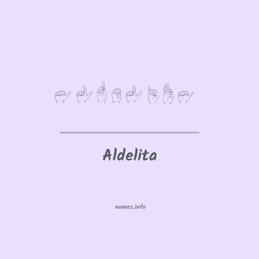 Aldelita em Libras