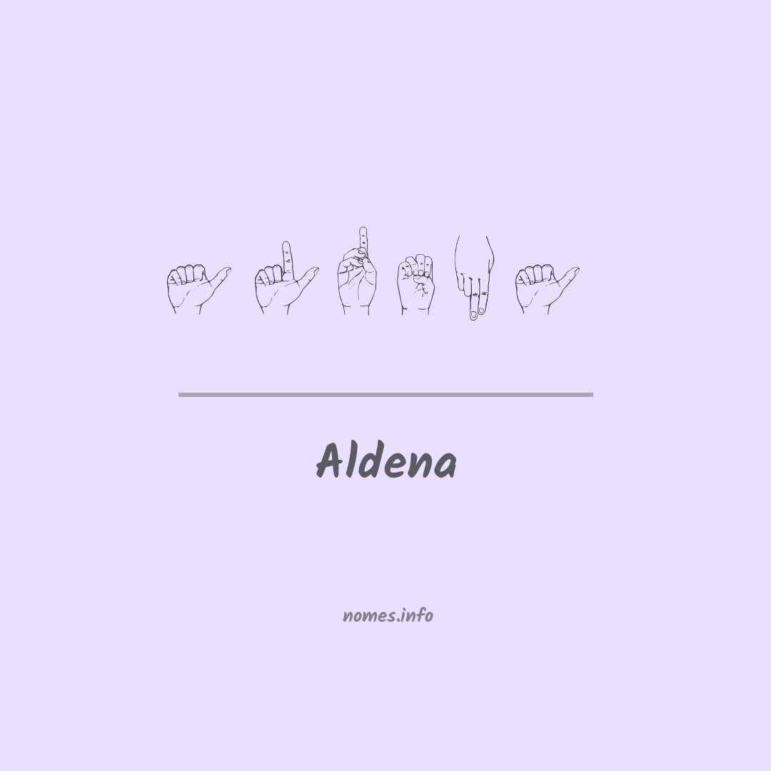 Aldena em Libras