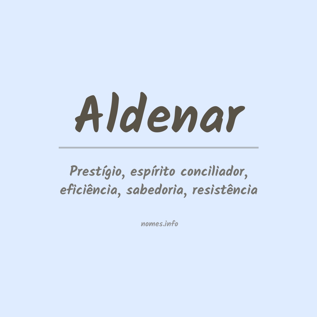 Significado do nome Aldenar