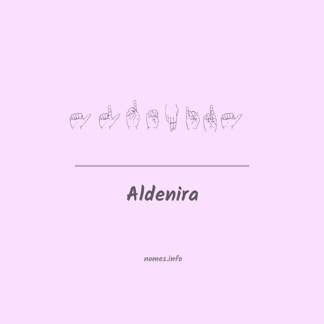 Aldenira em Libras