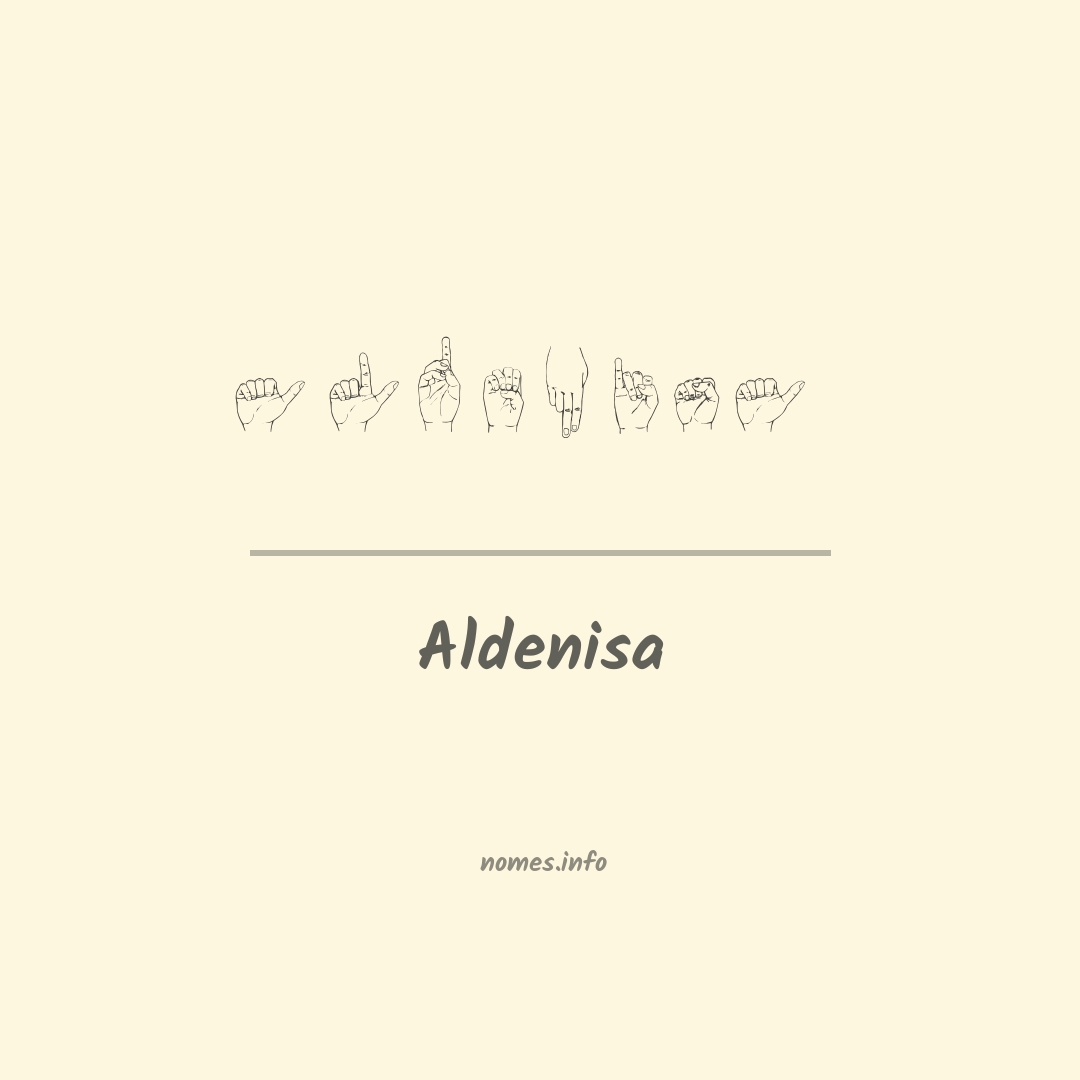 Aldenisa em Libras