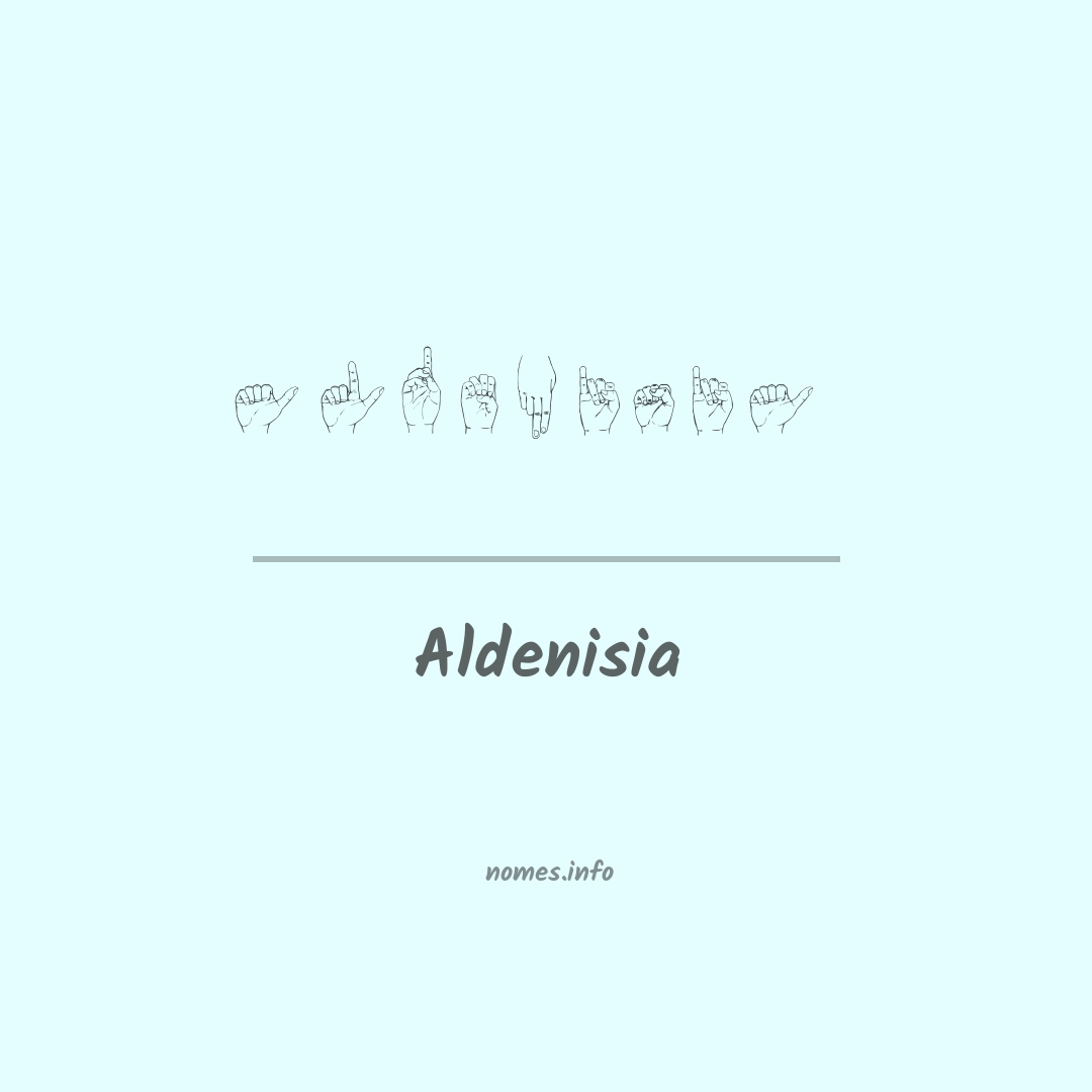 Aldenisia em Libras