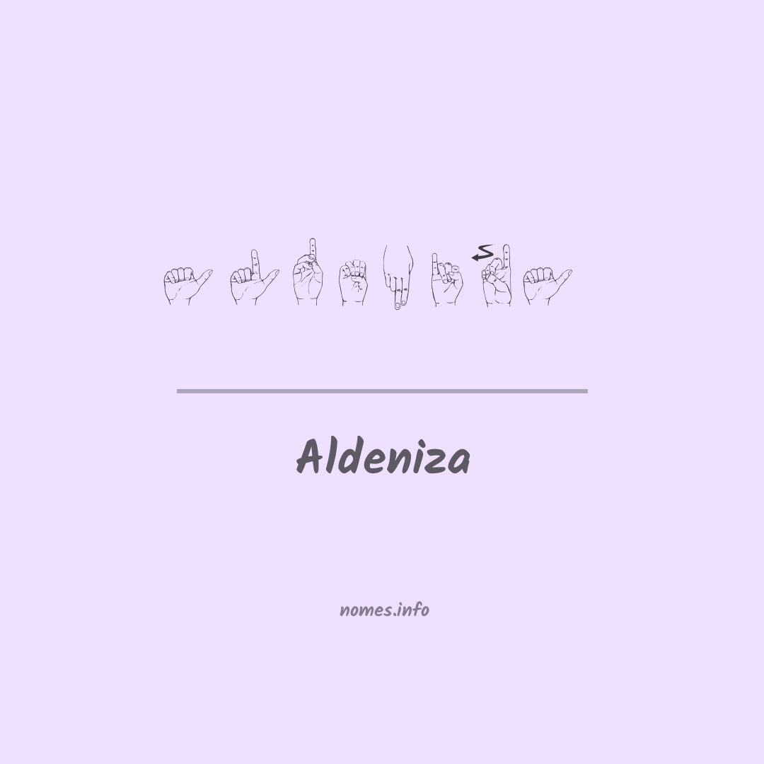 Aldeniza em Libras