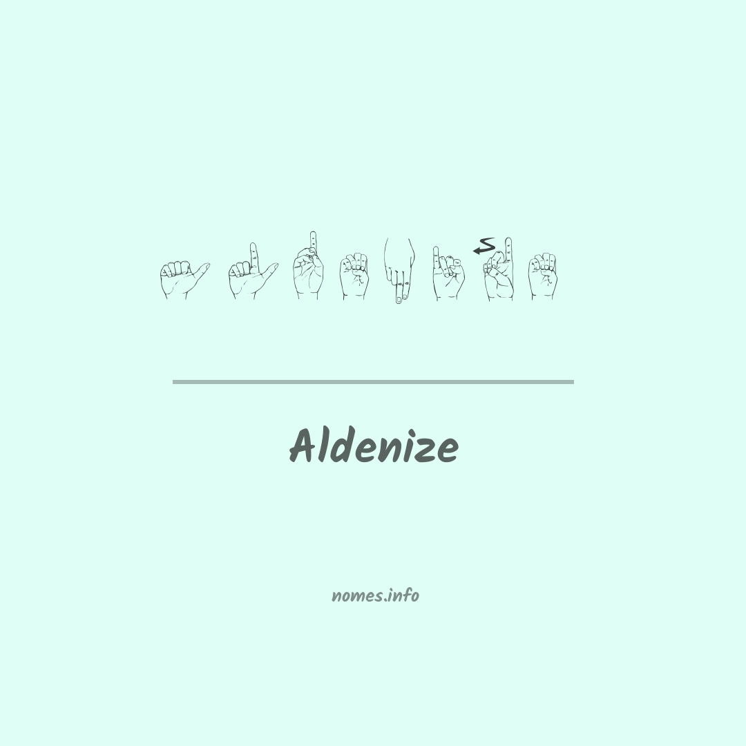 Aldenize em Libras
