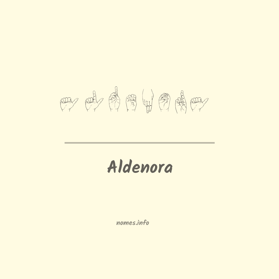 Aldenora em Libras