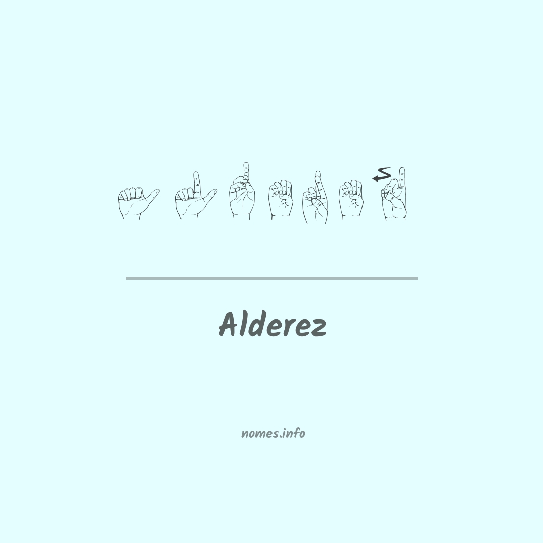 Alderez em Libras