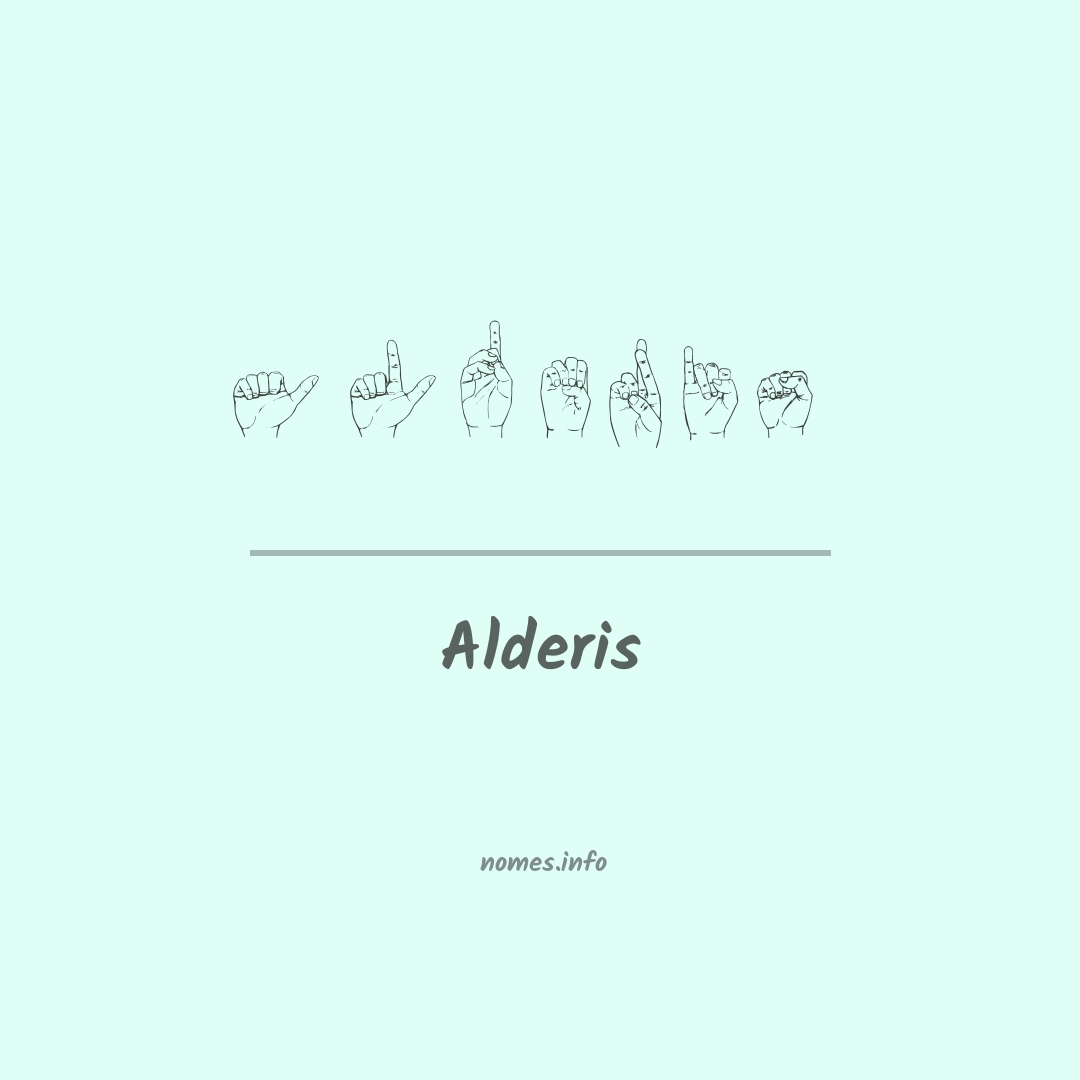 Alderis em Libras
