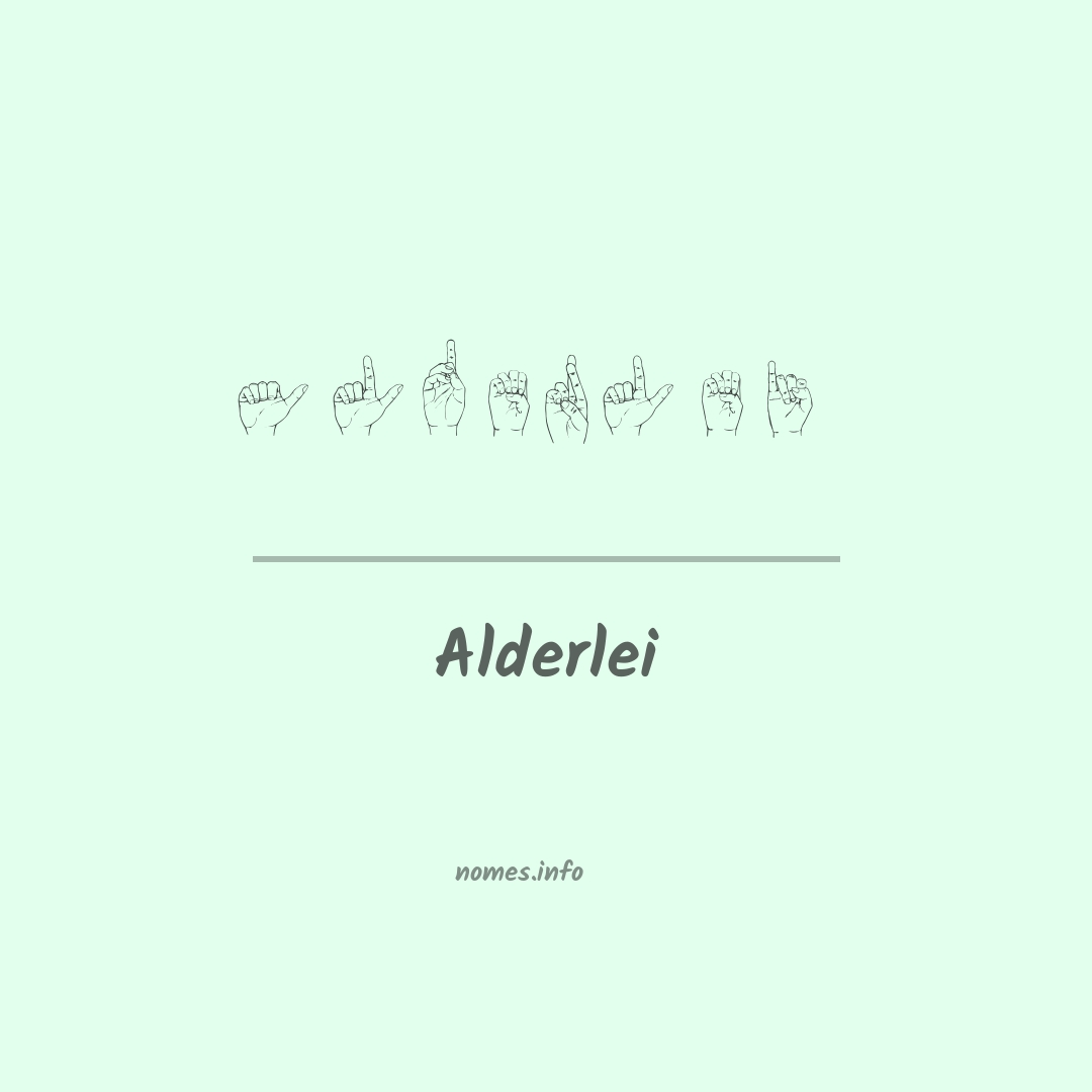 Alderlei em Libras