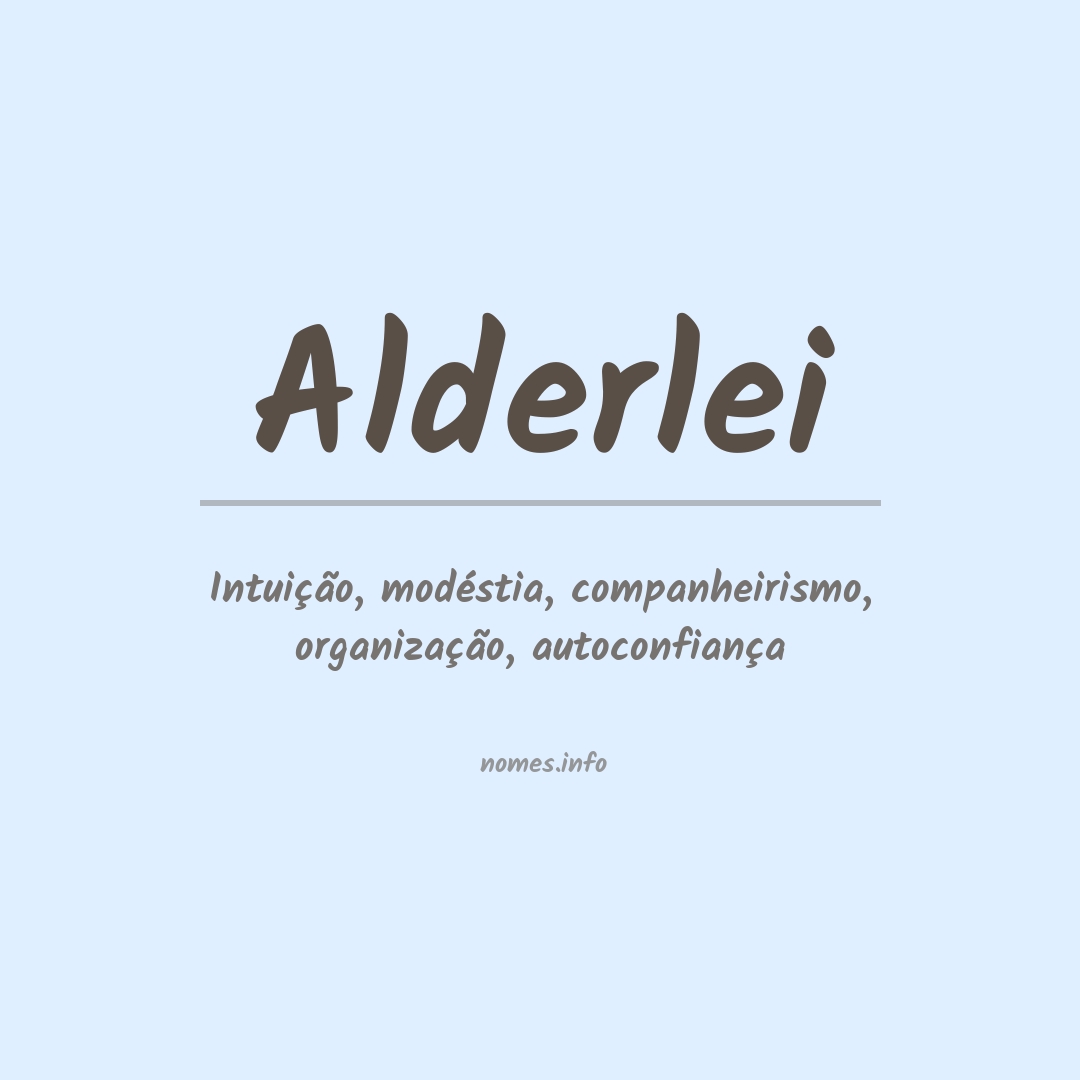Significado do nome Alderlei