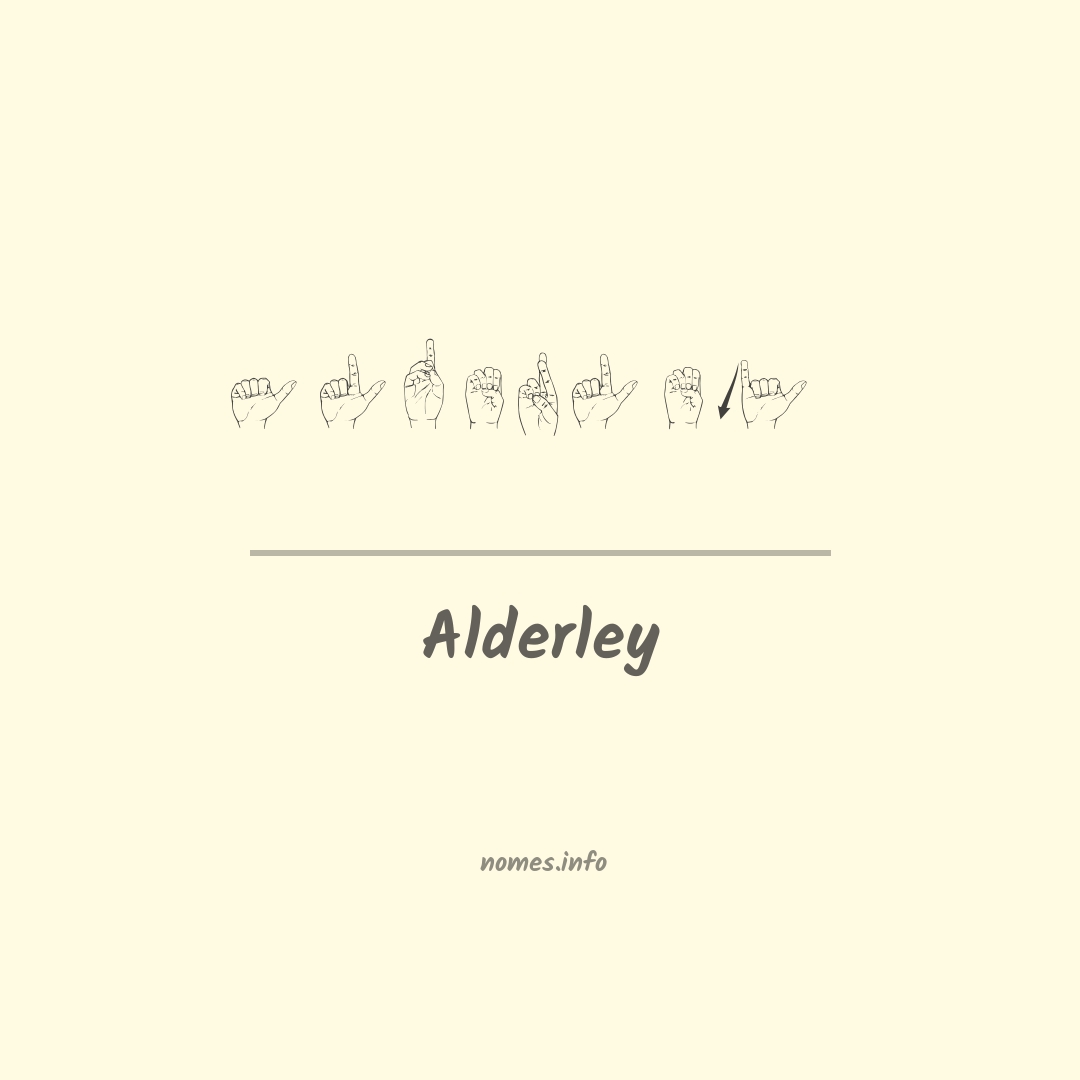 Alderley em Libras