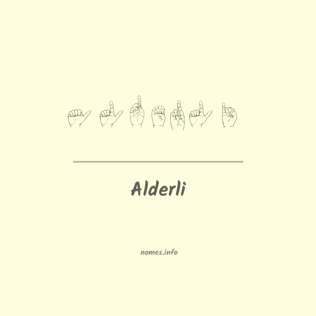 Alderli em Libras