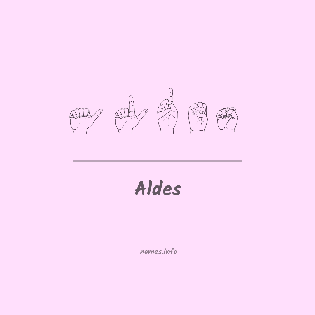 Aldes em Libras