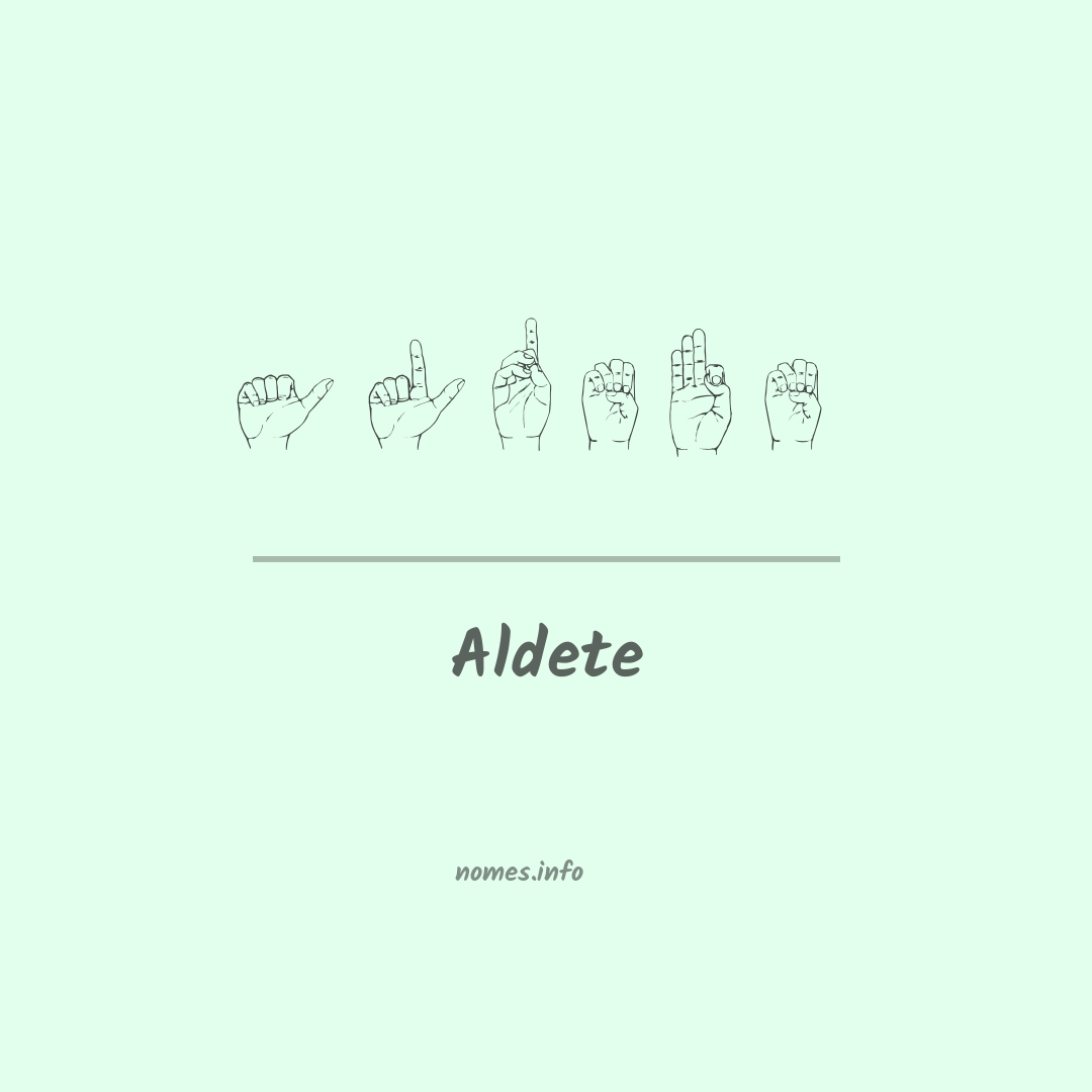 Aldete em Libras
