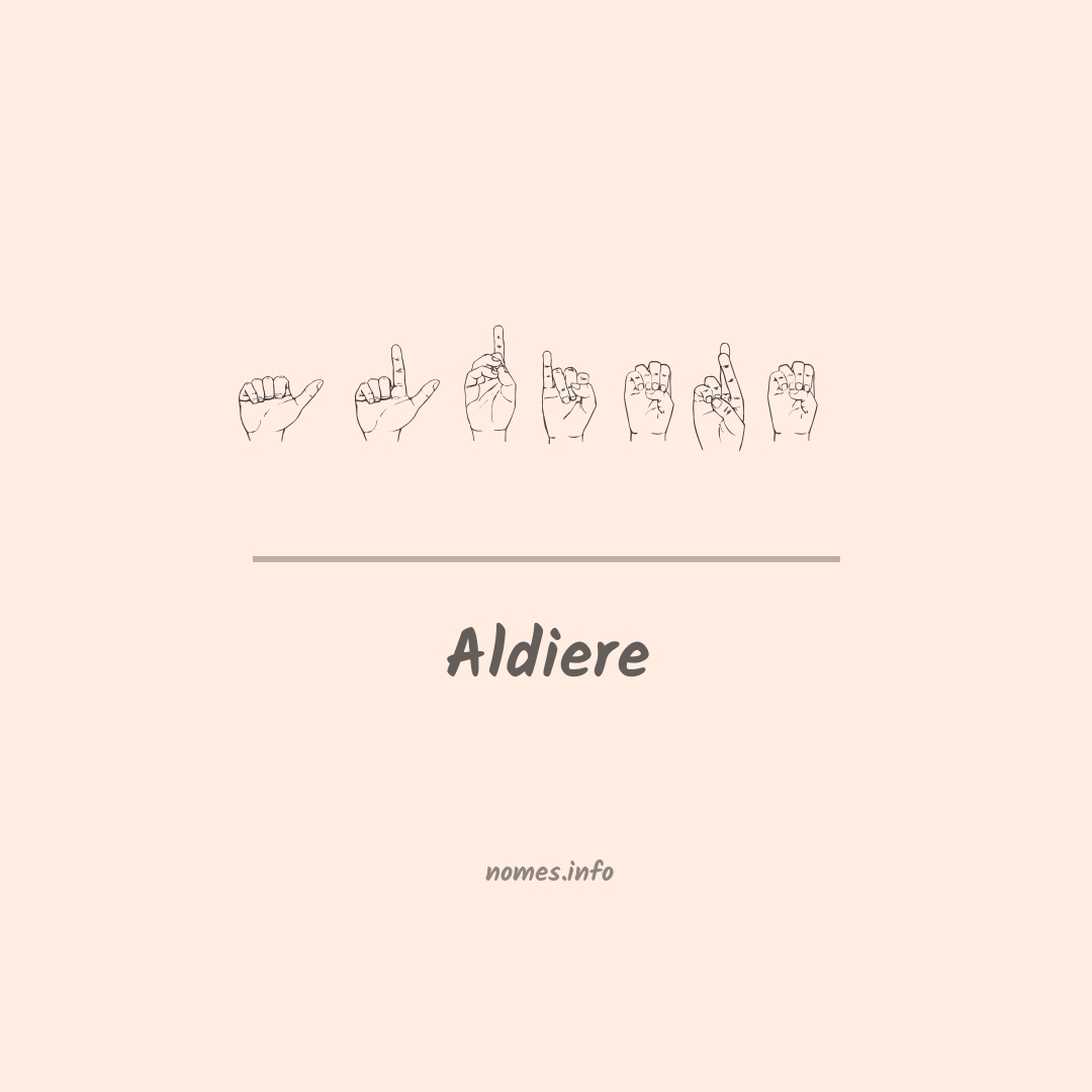 Aldiere em Libras
