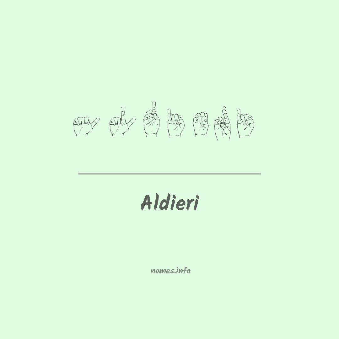 Aldieri em Libras