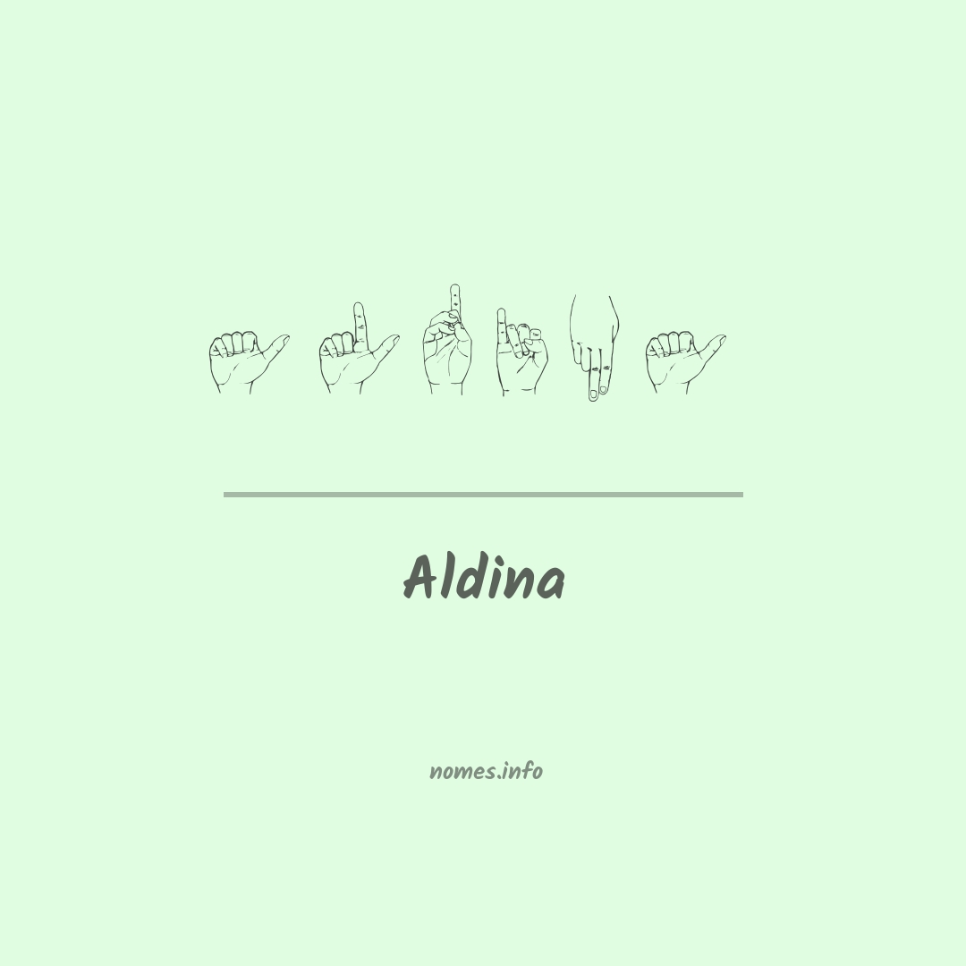 Aldina em Libras