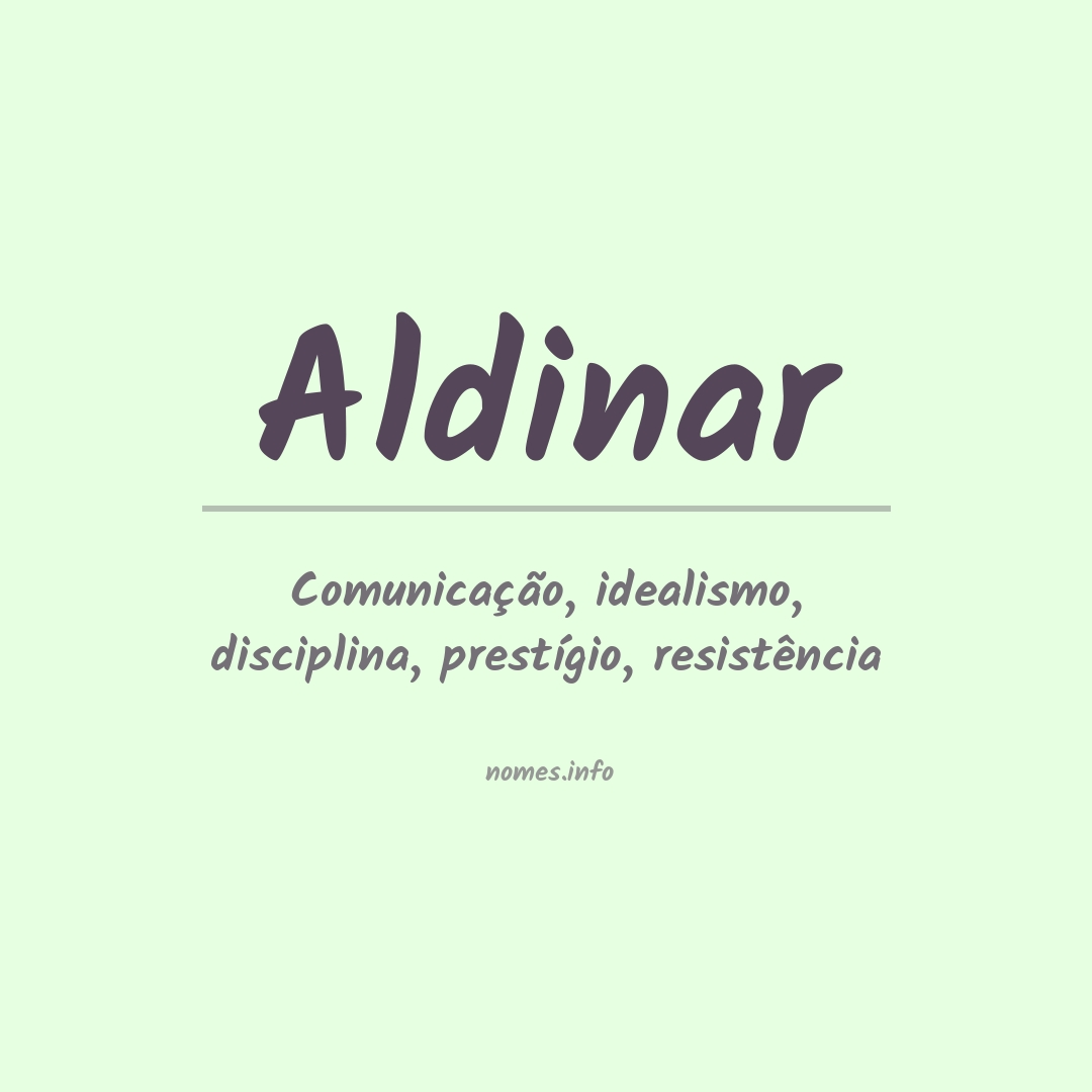 Significado do nome Aldinar