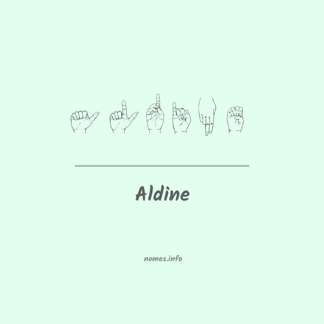 Aldine em Libras