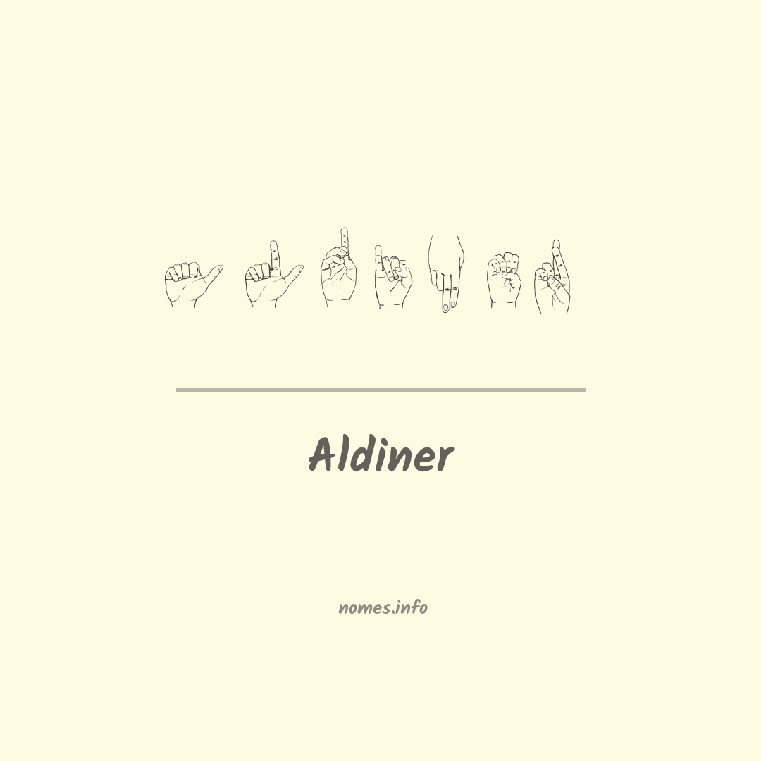 Aldiner em Libras