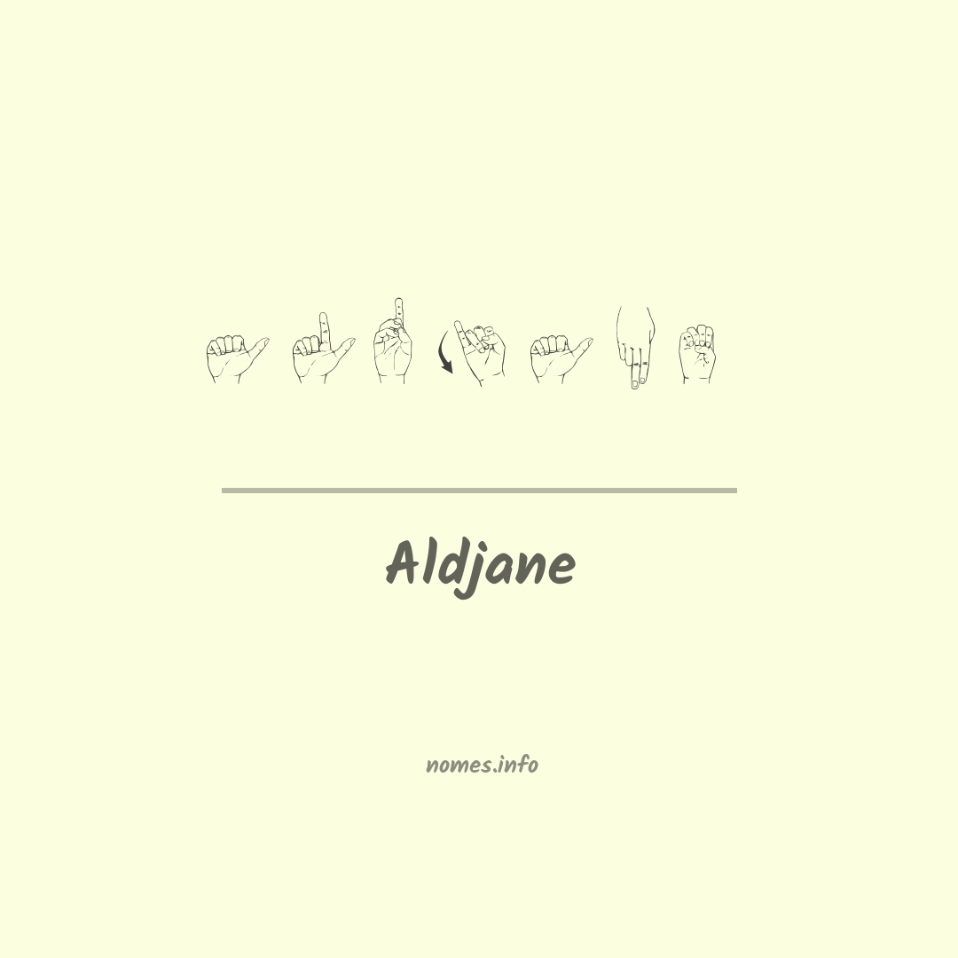 Aldjane em Libras