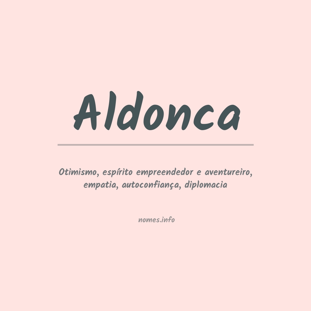 Significado do nome Aldonca