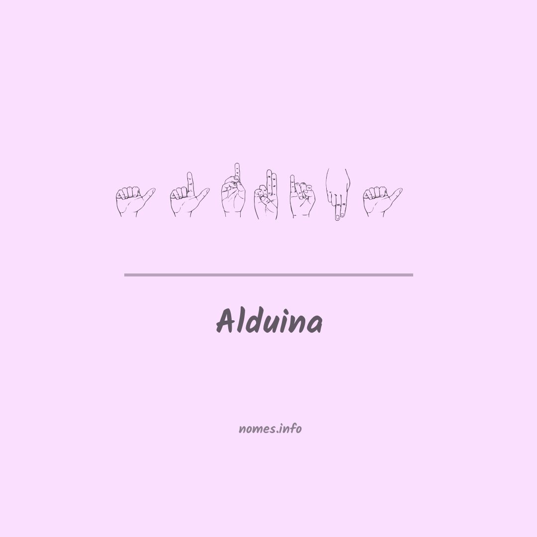 Alduina em Libras Alduina em Libras
