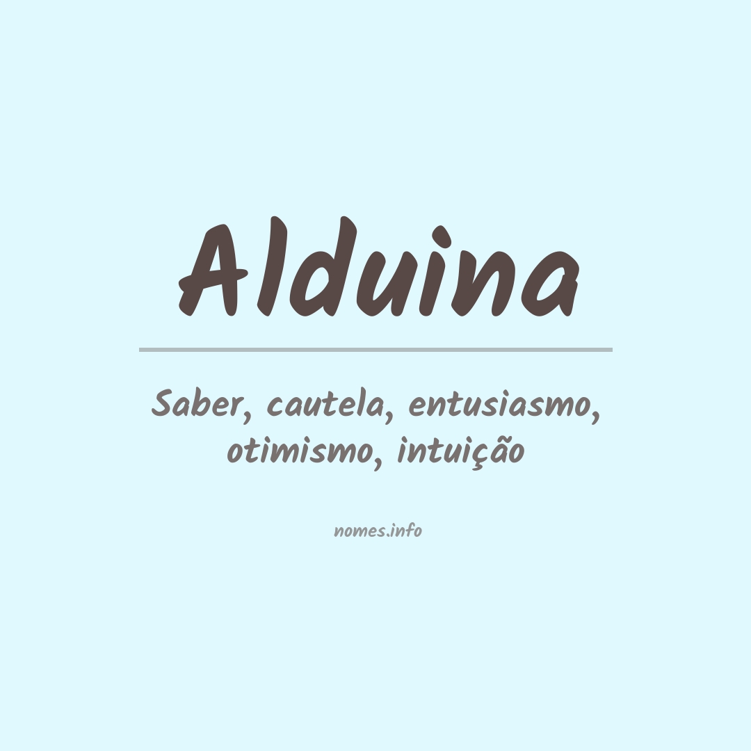 Significado do nome Alduina