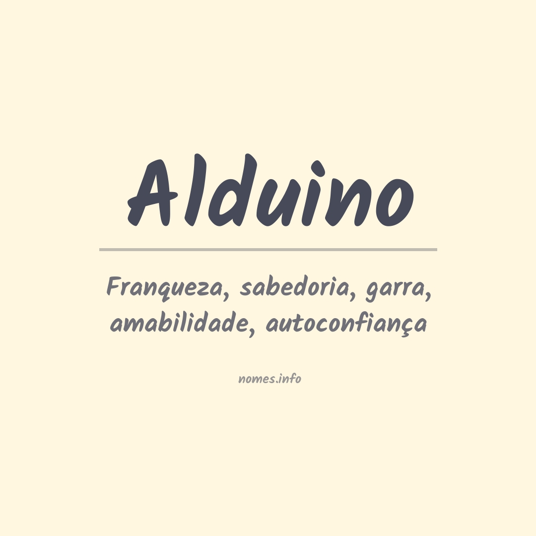 Significado do nome Alduino