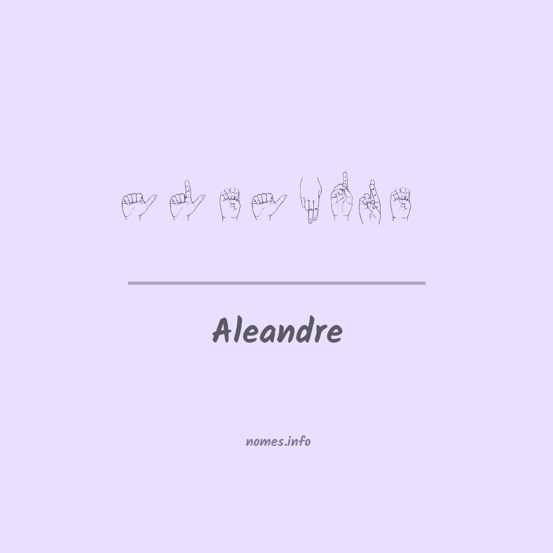 Aleandre em Libras